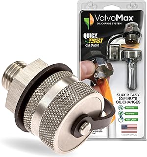 ValvoMax Oil Drain Valve – Quick Twist Oil Drain Plug for Mess-Free DIY Oil Changes – No Tools Required – M14-1.50 Thread Size – Veteran-Owned American Brand