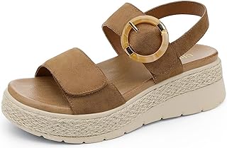 UBFEN Espadrillas da donna con zeppa bassa, supporto ortopedico per arco