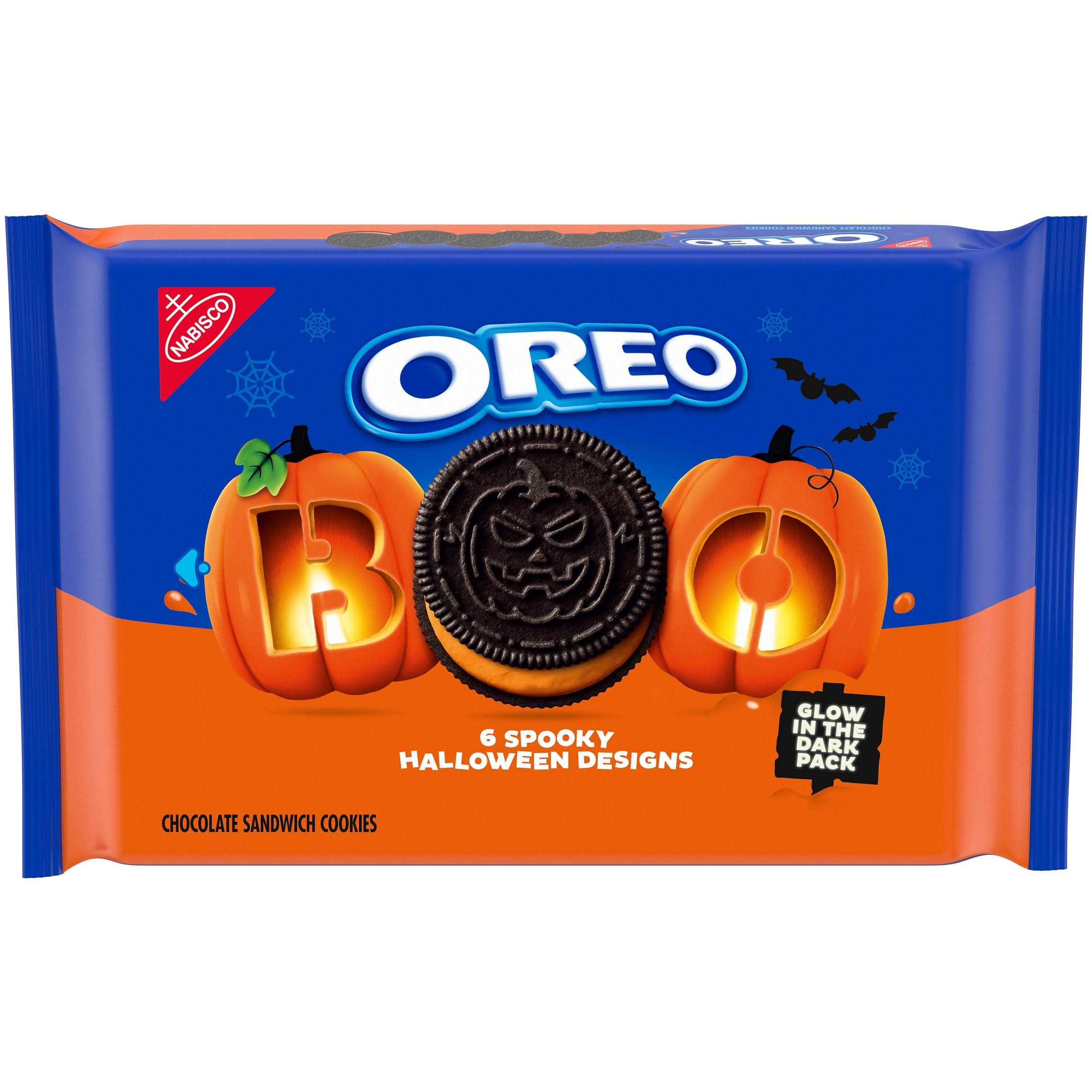 OREO Orange Creme Chocolate Sandwich Halloween Cookies, 18.71 oz | Limited Editi