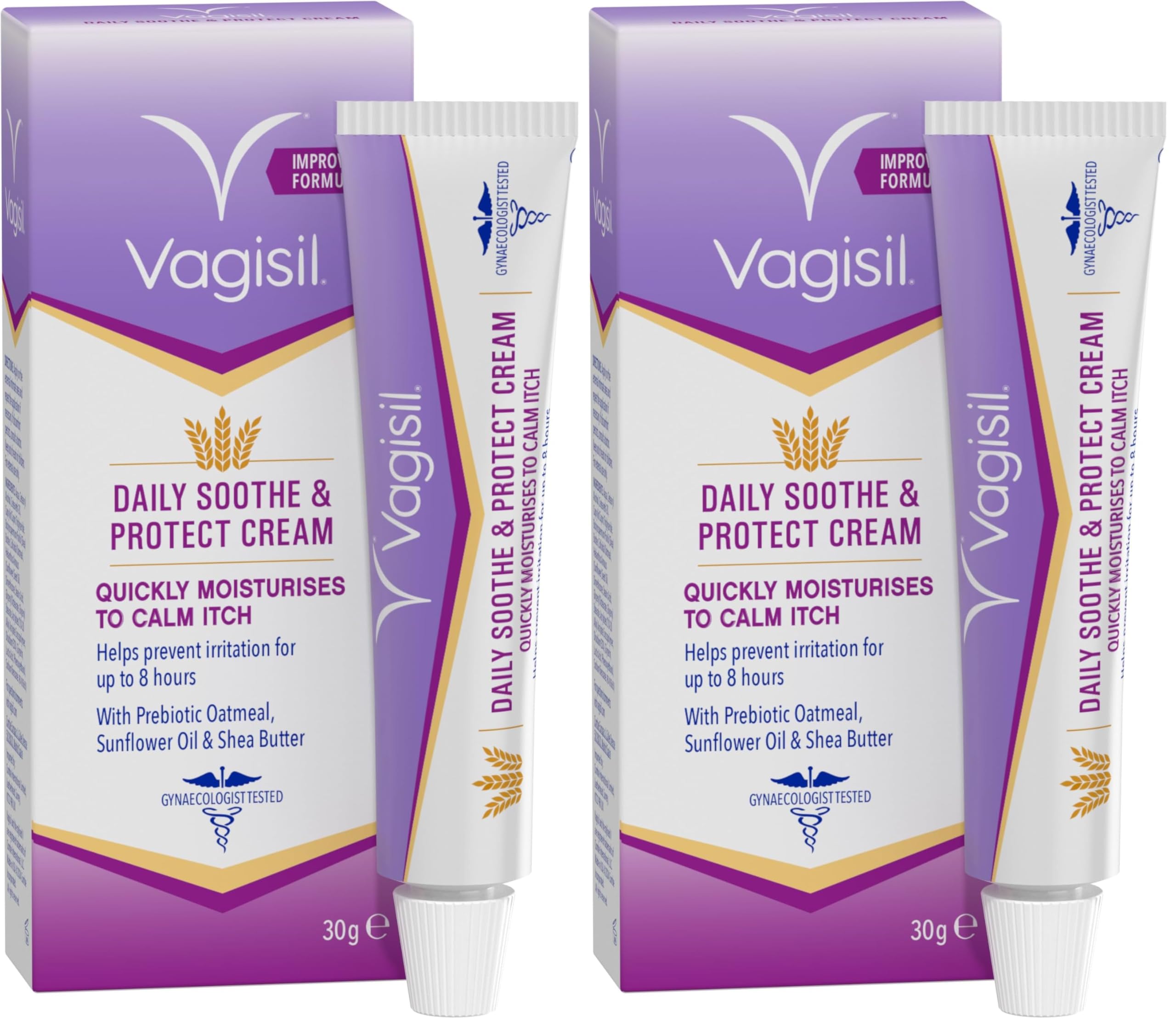 Vagisil Daily Soothe & Protect Cream For Women & Sensitive Skin With Natural Pre