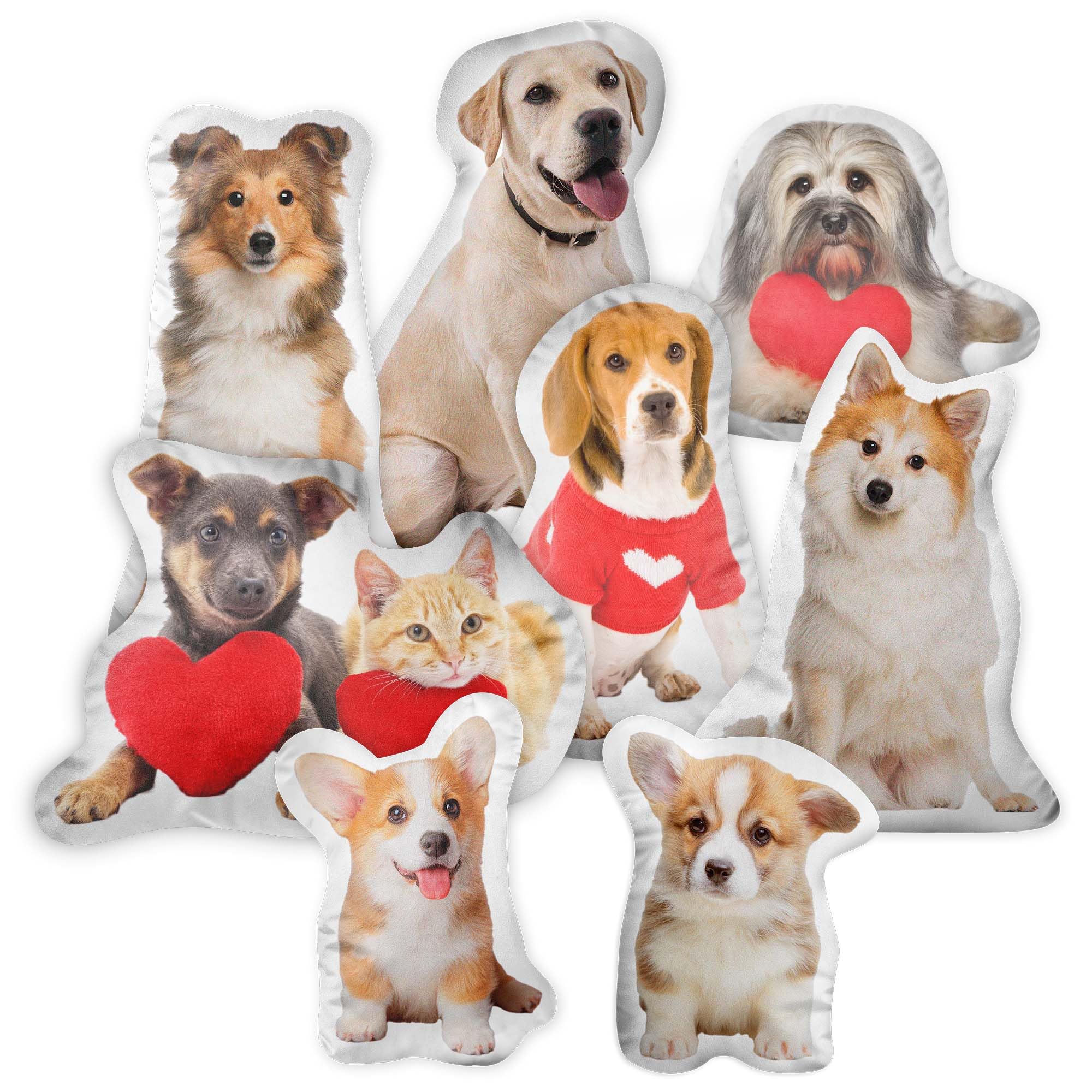 Easycosy Custom Photo Pillow, Personalized Pet Pillow Shaped Like Dog Cat, Custo
