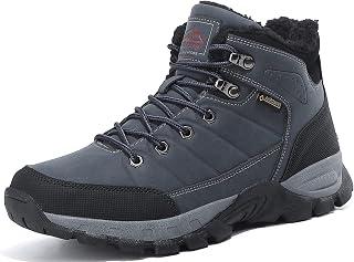 ARRIGO BELLO Men's Winter Shoes Trekking Lined Warm Non-Slip Boot