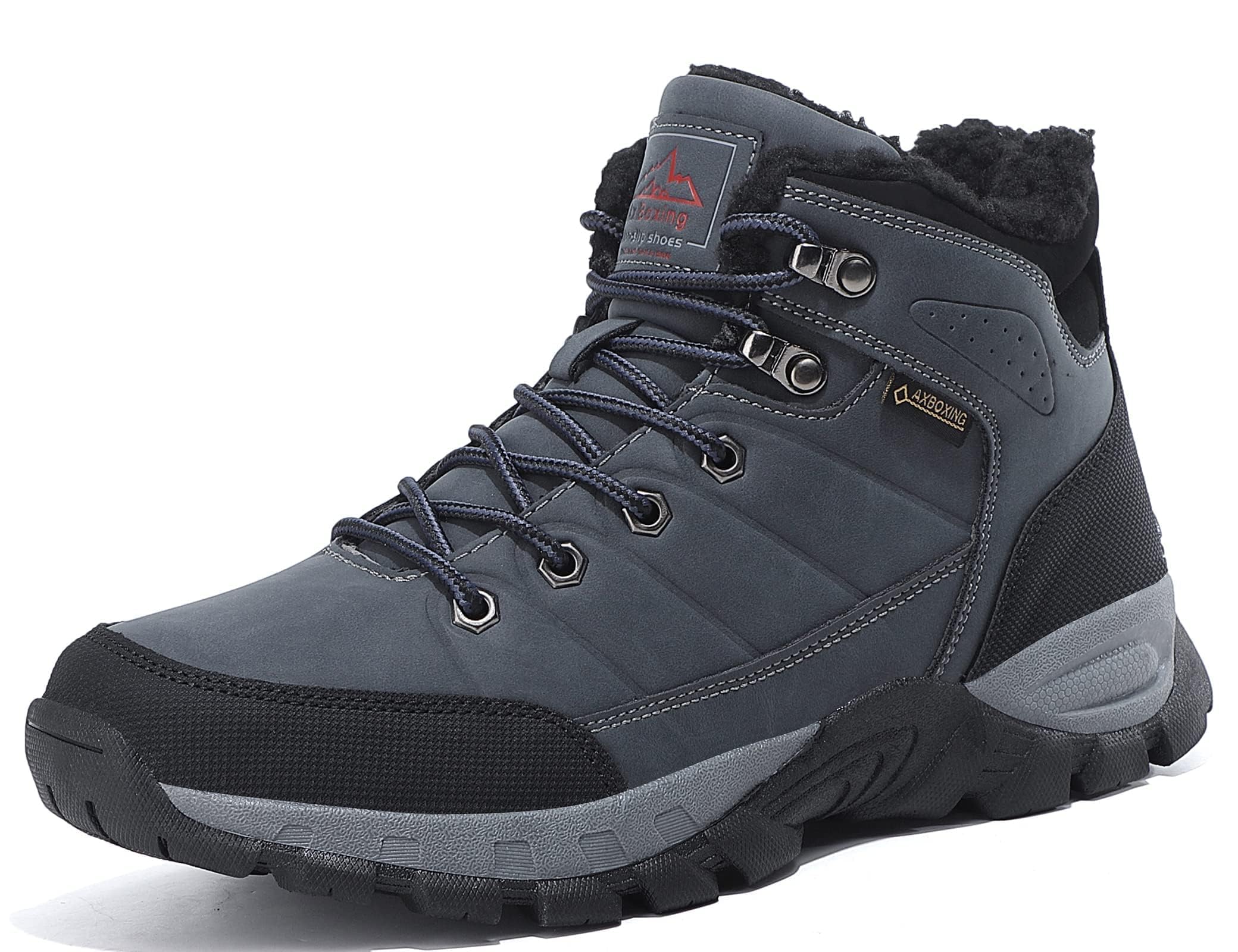 ARRIGO BELLO Men's Winter Shoes Trekking Lined Warm Non-Slip Boot