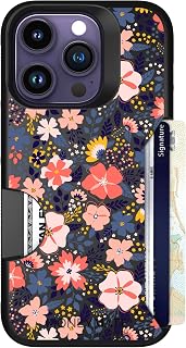 Scooch for iPhone 14 Pro Wallet Case Card Holder, Moneymate, Wildflowers