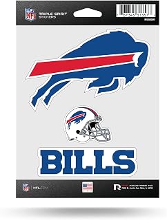 Rico Industries NFL Football Triple Spirit Stickers Triple Sticker Sheet