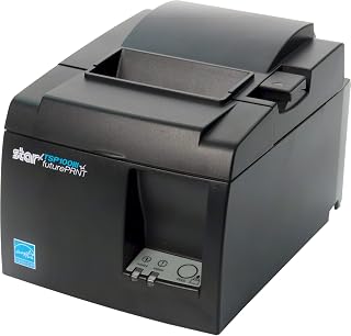 Star Micronics TSP143IIIBi Bluetooth Thermal Receipt Printer for iOS, Android, and Windows with Auto-cutter and Internal Power Supply - Gray (Renewed)