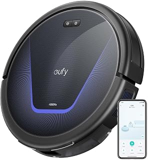 eufy Robot Vacuum G50 with 4,000 Pa Strong Suction, Dynamic Navigation, Pro-Detangle Comb, Roller Brush, Ideal for Pet Hair, Hard Floors, Carpet (Renewed)