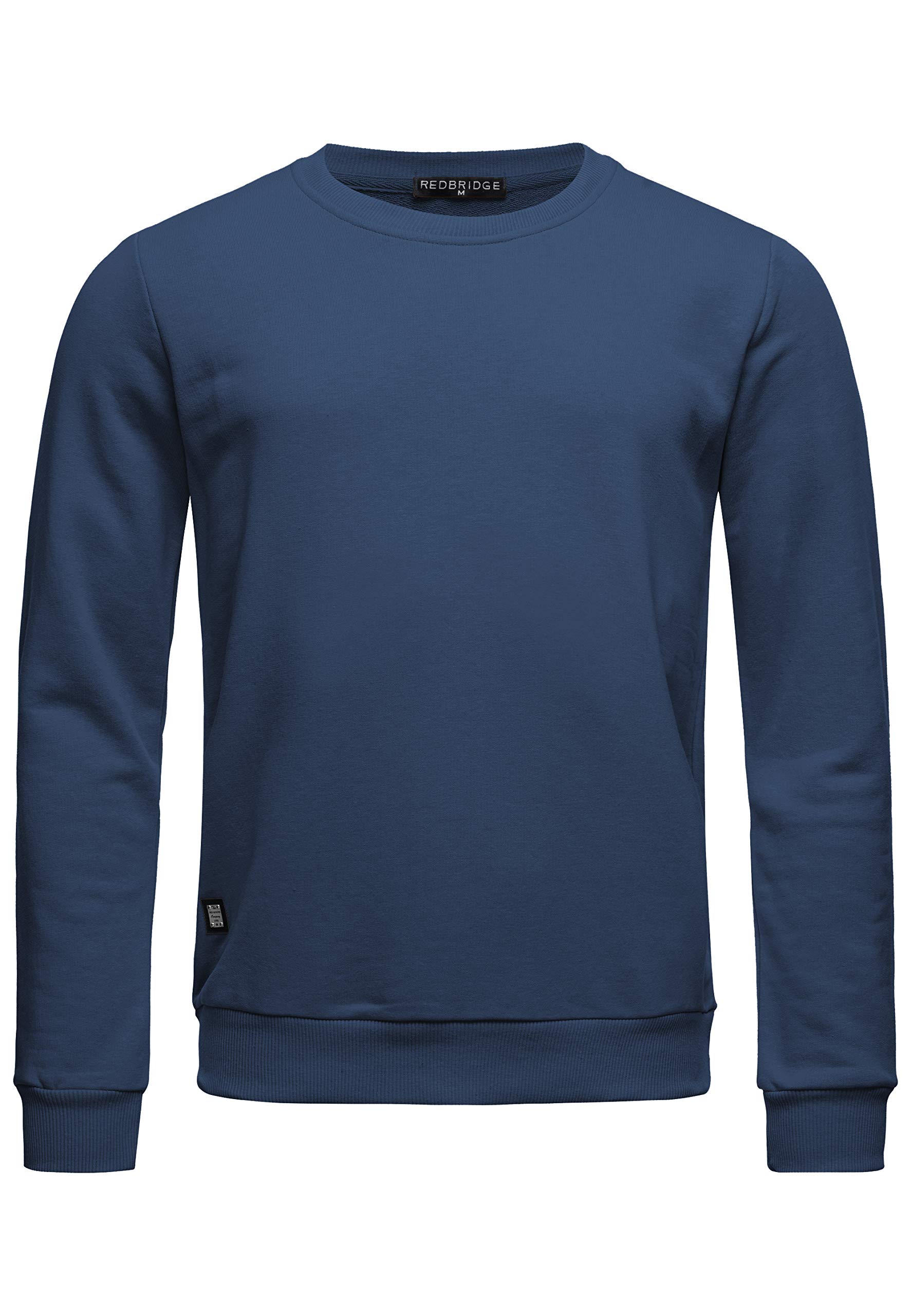 RED BRIDGE Men's Pullover Sweatshirt Longshirt Oversize Premium Basic Sweater