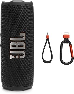 JBL Flip 7 Portable Bluetooth Speaker, Waterproof and Drop-Proof - Black | Up To 16 Hours Playtime, IP68 Dustproof Build, Clip-On Loop, USB C Lossless Audio, Links With Other Speakers For Outdoor Use