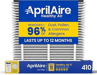 AprilAire 410 Replacement Filter for AprilAire Whole House Air Purifiers - MERV 11, Clean Air & Dust, 16x25x4 Air Filter (Pack of 1)