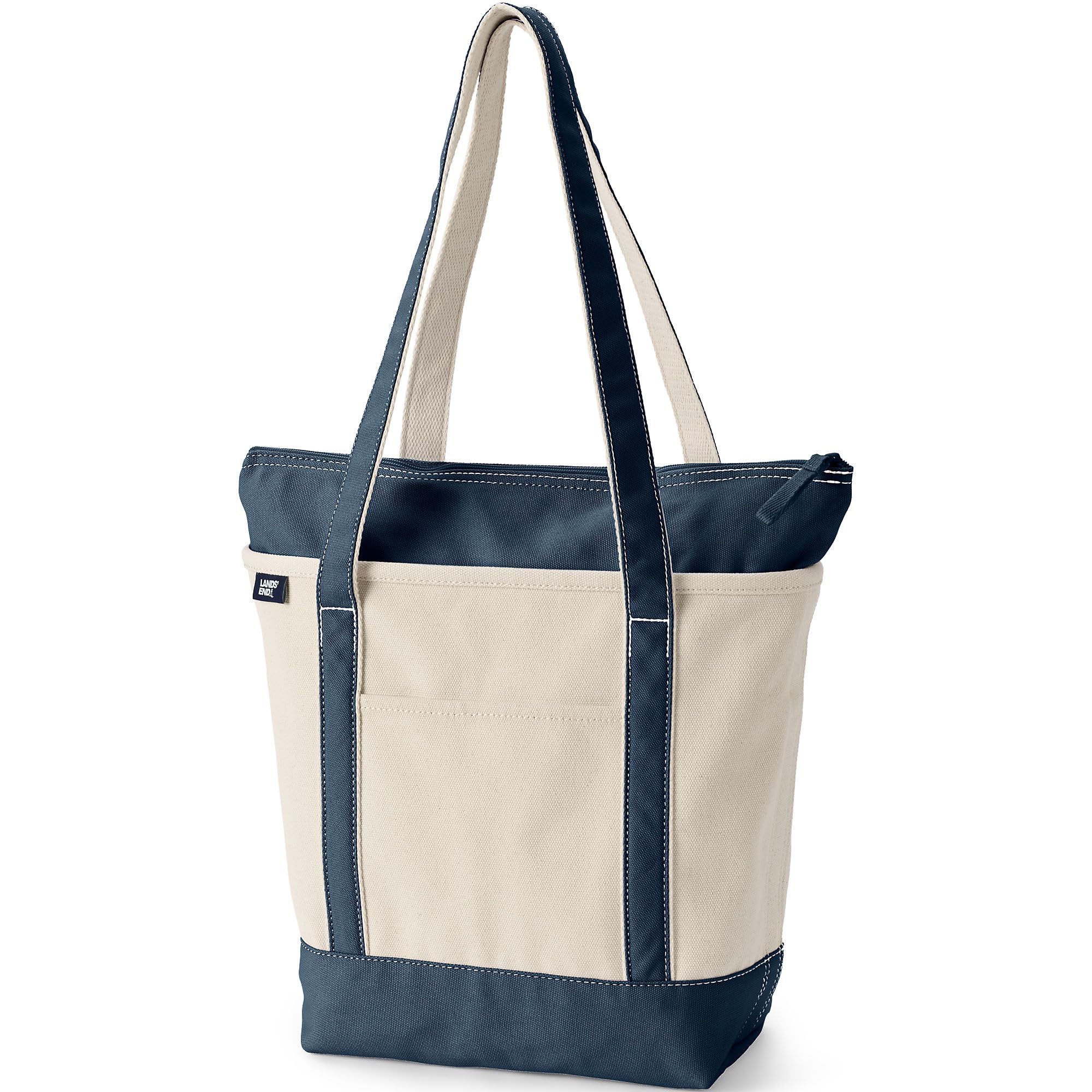 Lands' End Zip Canvas Tote