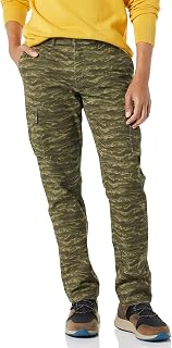 Amazon Essentials Mens Straight Fit Stretch Cargo Trousers (Available in Big & Tall)