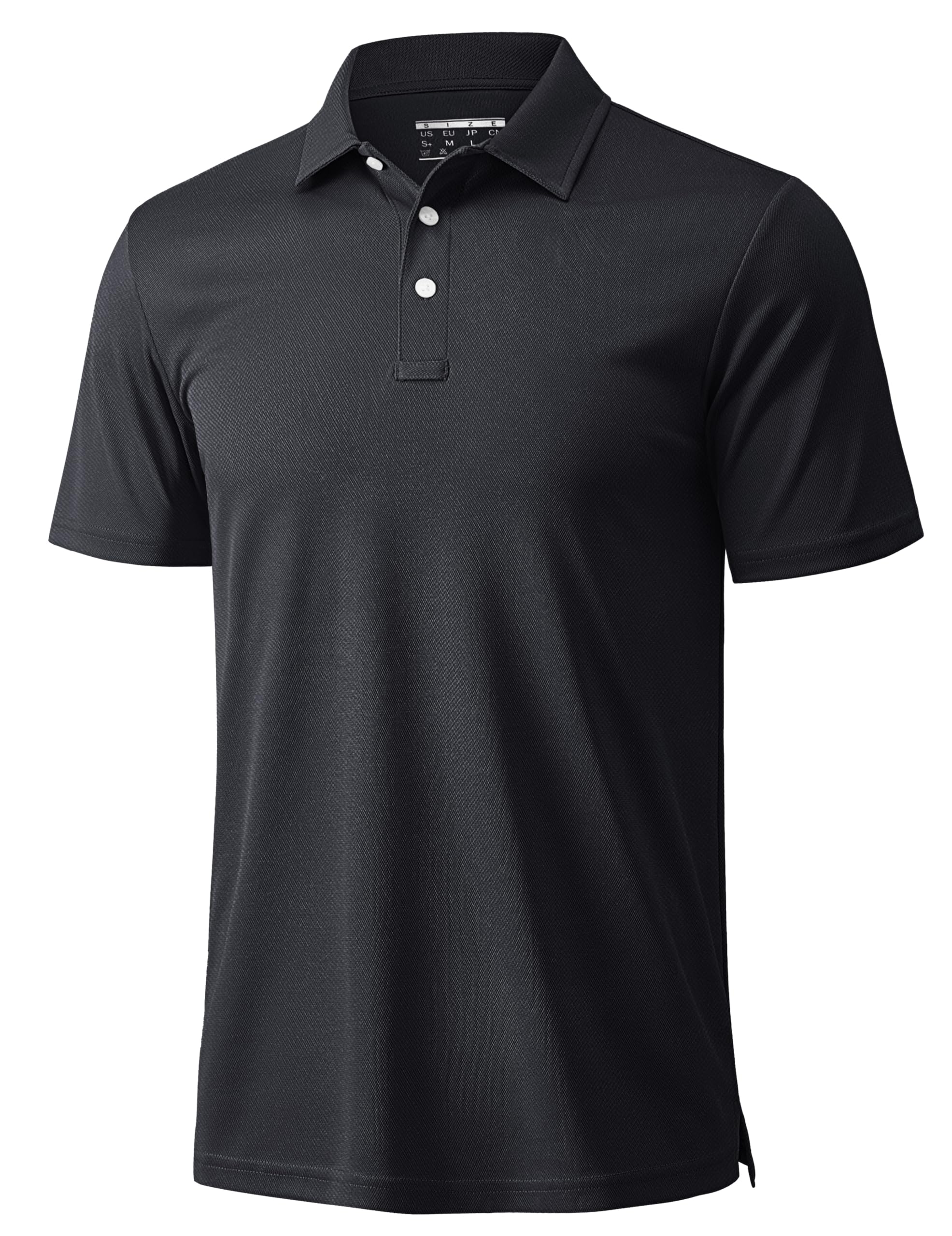 MAGCOMSEN Men's Polo Shirts 3 Buttons Casual Work T Shirts Quick Dry Short Sleev