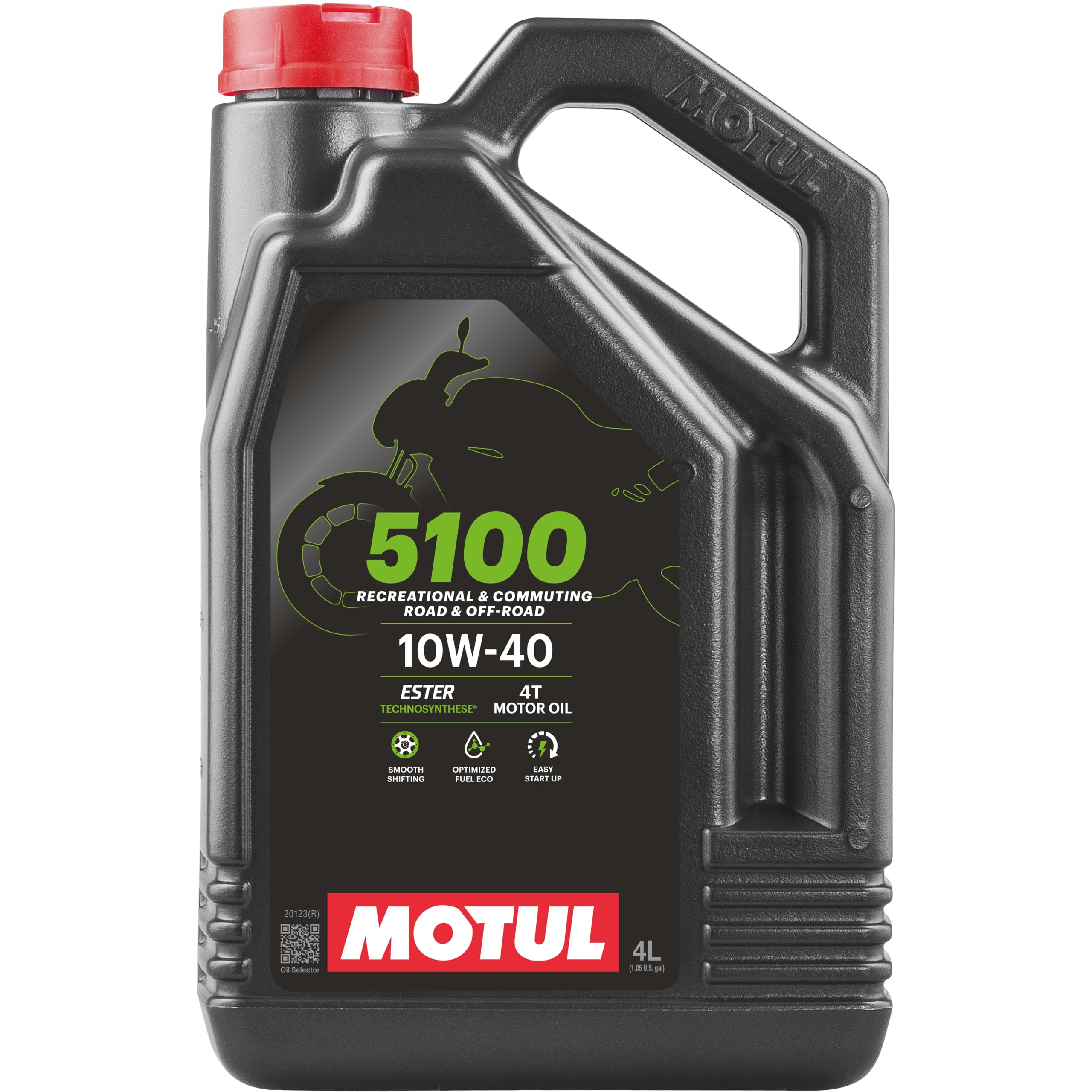 MOTUL MOTORBIKE OIL 5100 4T 10W40 4L | Technosynthese Ester formula for smooth c