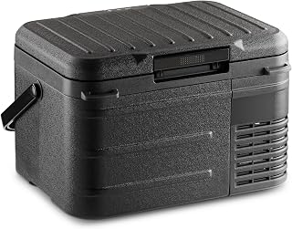 Stopsad 12 Volt Refrigerator, 11QT(10L) Compressor Electric Cooler, Car Fridge -4℉~68℉, Portable Refrigerator 12V/24V DC 110-240V AC, Compact Freezer for Vehicle RV Camping Truck Boat Travel, Black
