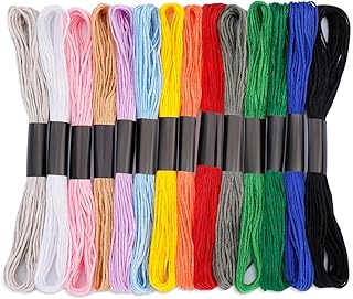 Embroidery Floss: Embroidery Thread 120 Yards Friendship Bracelet String | 14 Colors Cross Stitch Thread Cotton Yarn Embroidery String for Bracelet Making for DIY Bracelet Making