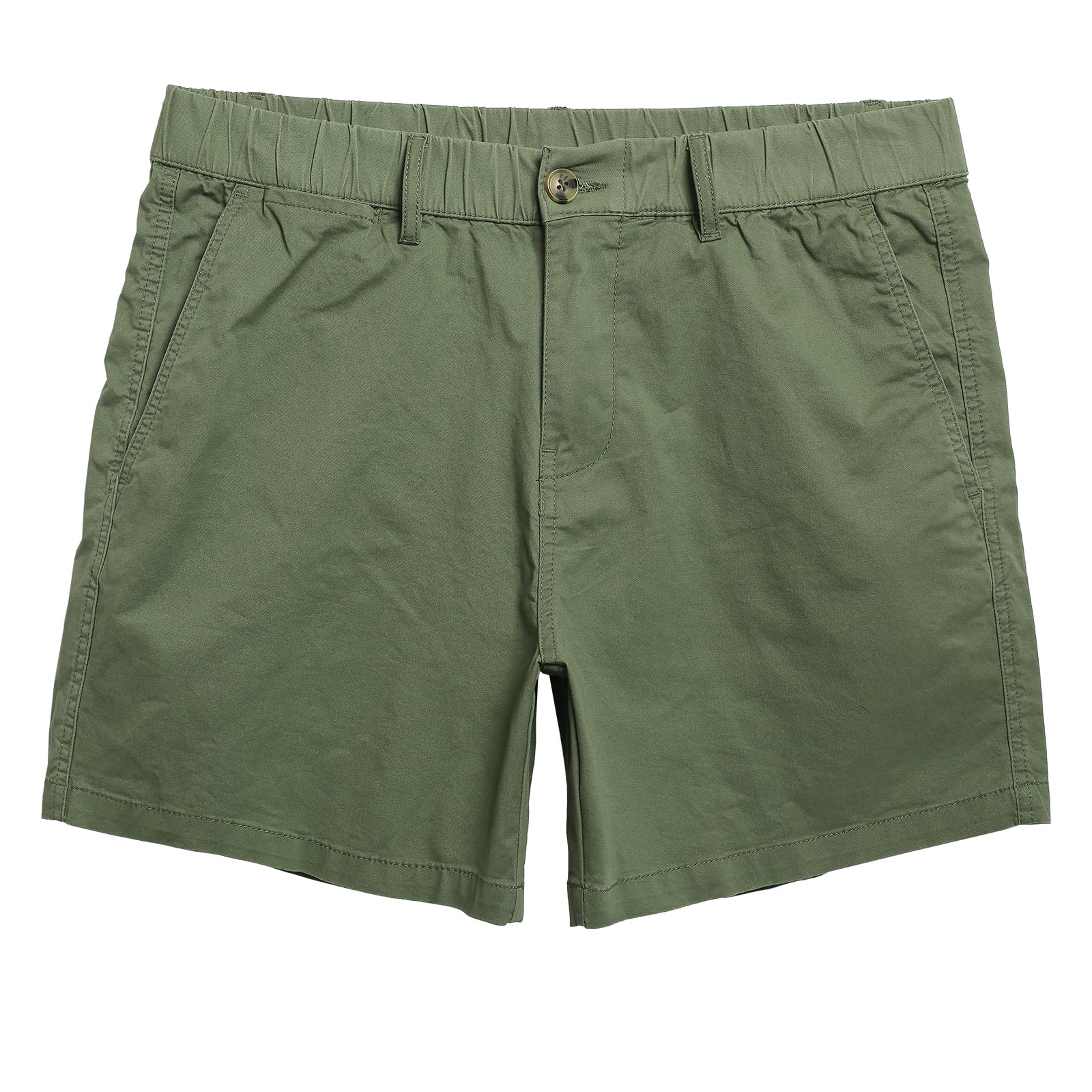 maamgic Men's Classic Fit 5" Cotton Casual Khaki Shorts with Multi-Pocket