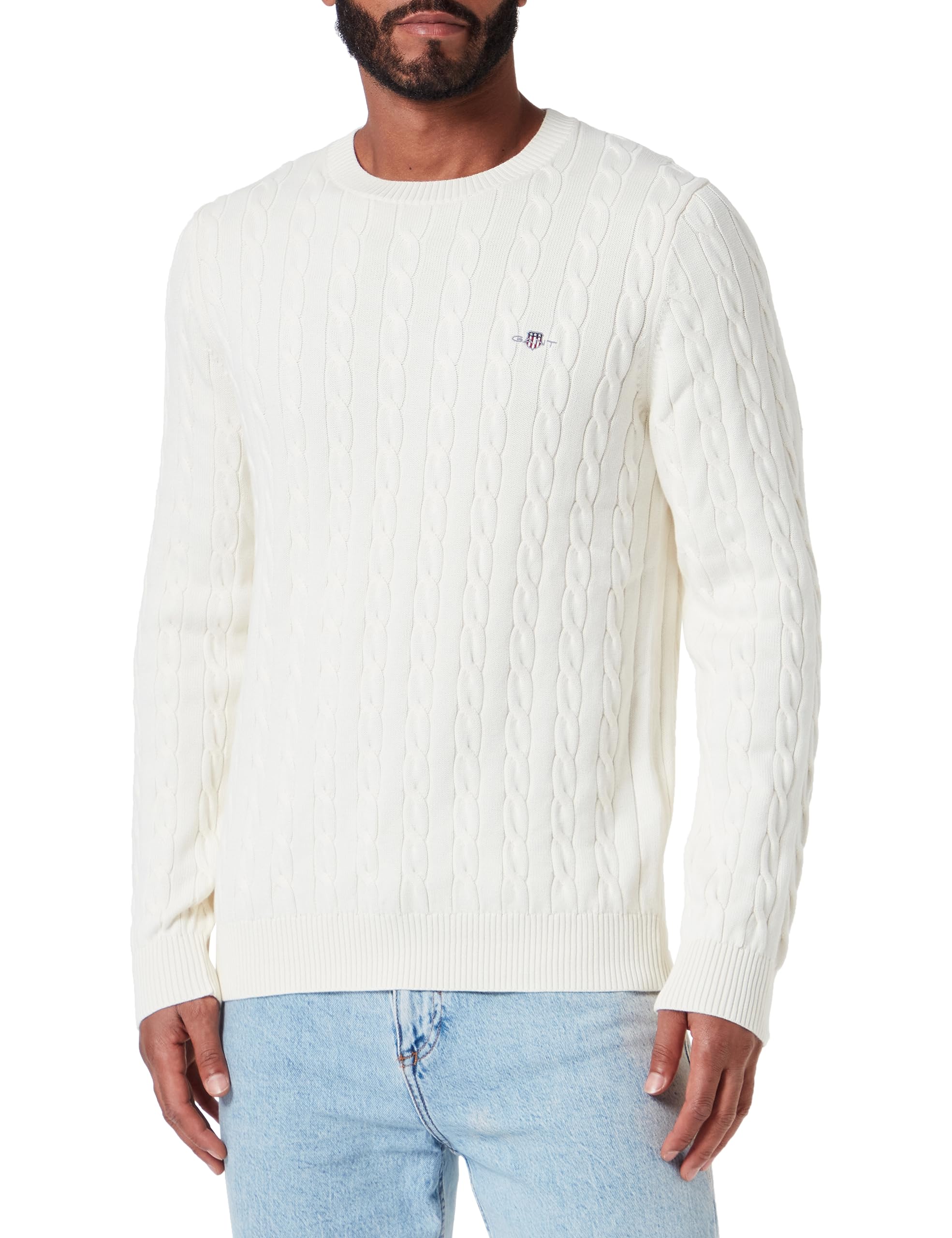 Gant Cotton Cable C-Neck Men's Pullover