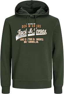 Jack & Jones Male Hoodie Plus Size Logo Hoodie