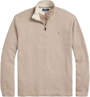 POLO RALPH LAUREN Men's Classic Estate-Rib Quarter-Zip Pullover Sweater