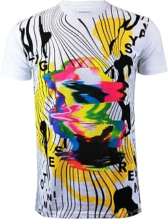 SCREENSHOT Screenshotbrand Mens Hipster Hip-Hop Urban Tees – NYC Street Fashion Graffiti Animazione Stampa T-Shirt - Bianco - S