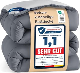 Bedsure Duvet without Cover 135 x 200 cm - Duvet with Integrated Cover | Duvet 135 x 200 cm for allergy sufferers, washable 4 seasons duvets, Oeko-Tex, all-season duvet, warm and cosy