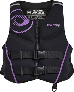Owntop Buoyancy Aid for Adults | Lightweight Neoprene Swim Vest | Foldable Buoyancy Vest with Double Adjustment Strap for Kayaking, Paddle and Boating