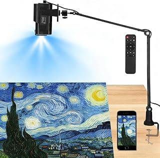 Art Projector for Tracing and Drawing, Native 1280P HD Drawing Projector with Built-In Tracing App and 8 Tools, for Canvas, Wall Murals, Sketching and Cake Decorating
