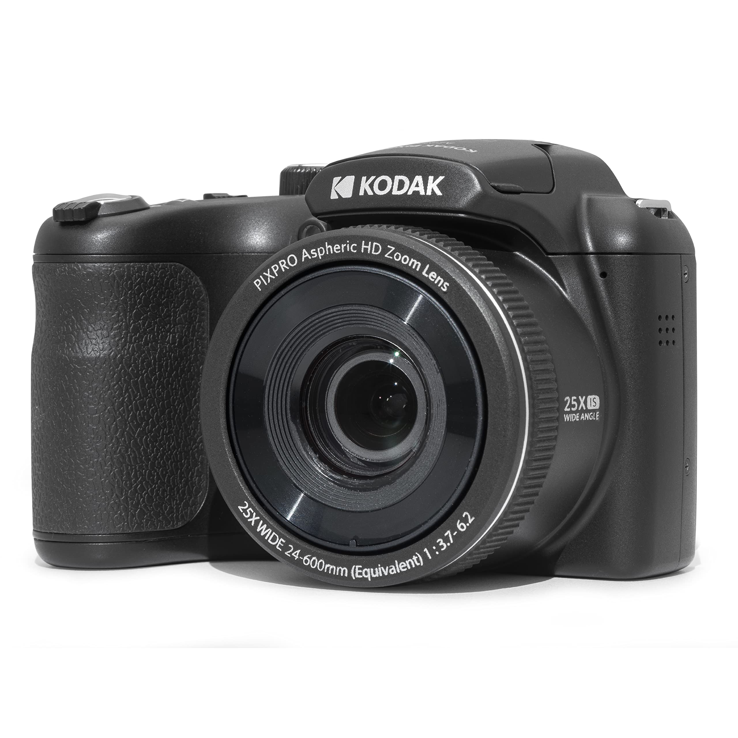 KODAK PIXPRO AZ255 16MP Digital Camera, 25x Optical Zoom, AA, OIS, Black | 1080p