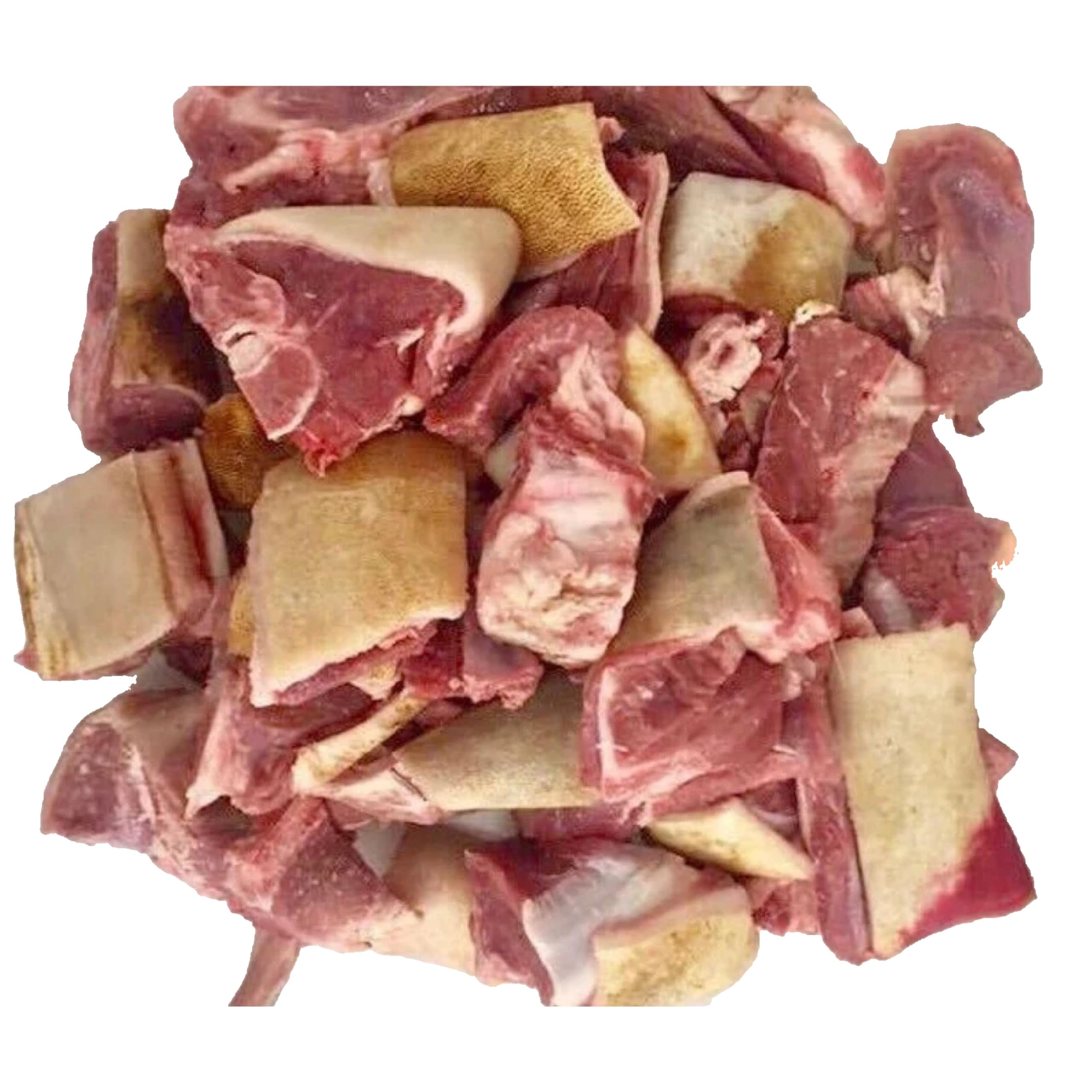 Frozen Goat Meat Cut Pieces, 2LB– Goat Meat for African Soups, Stews & Pepper So