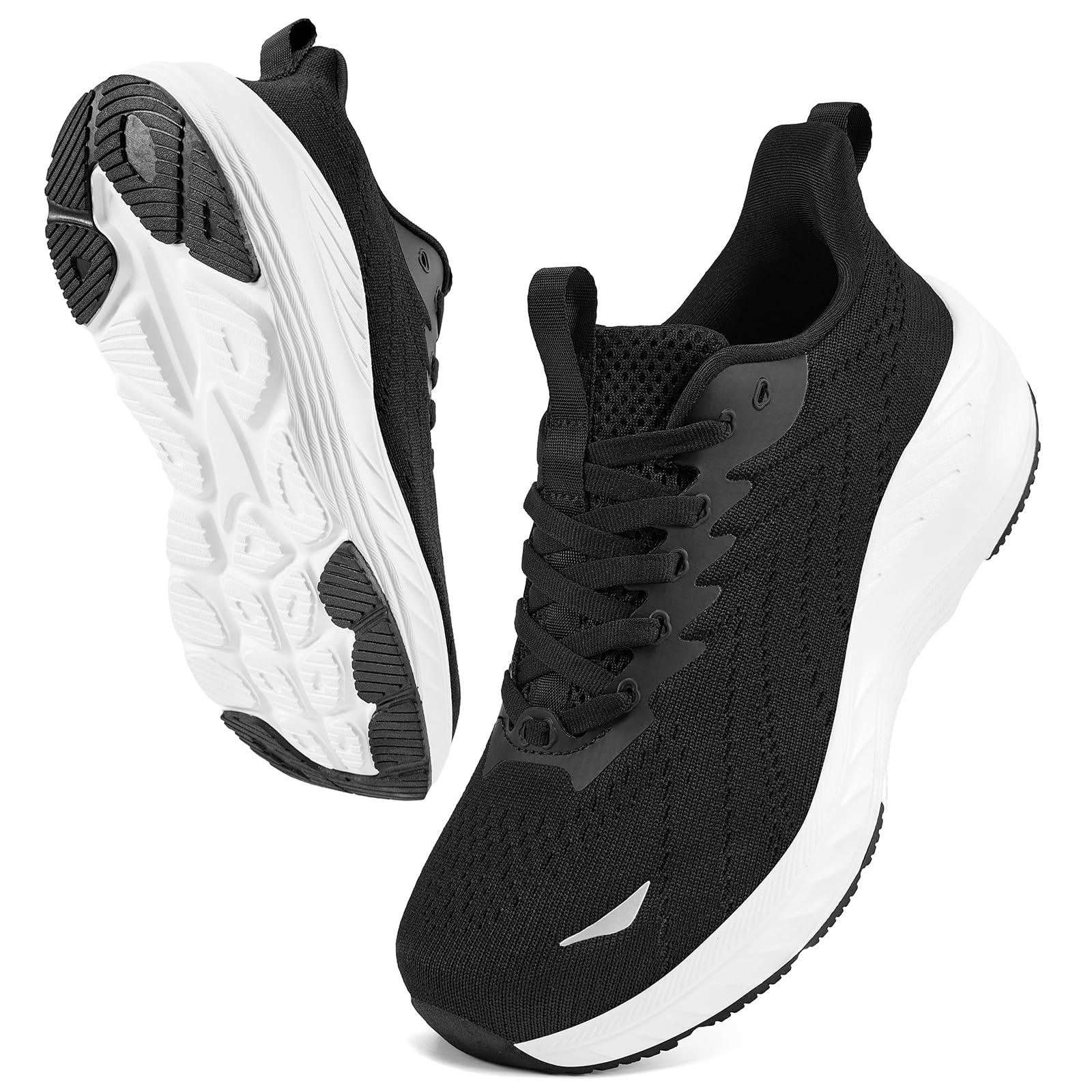 Women's Slip On Sneakers, Wide Arch Support Non Slip Walking Shoes