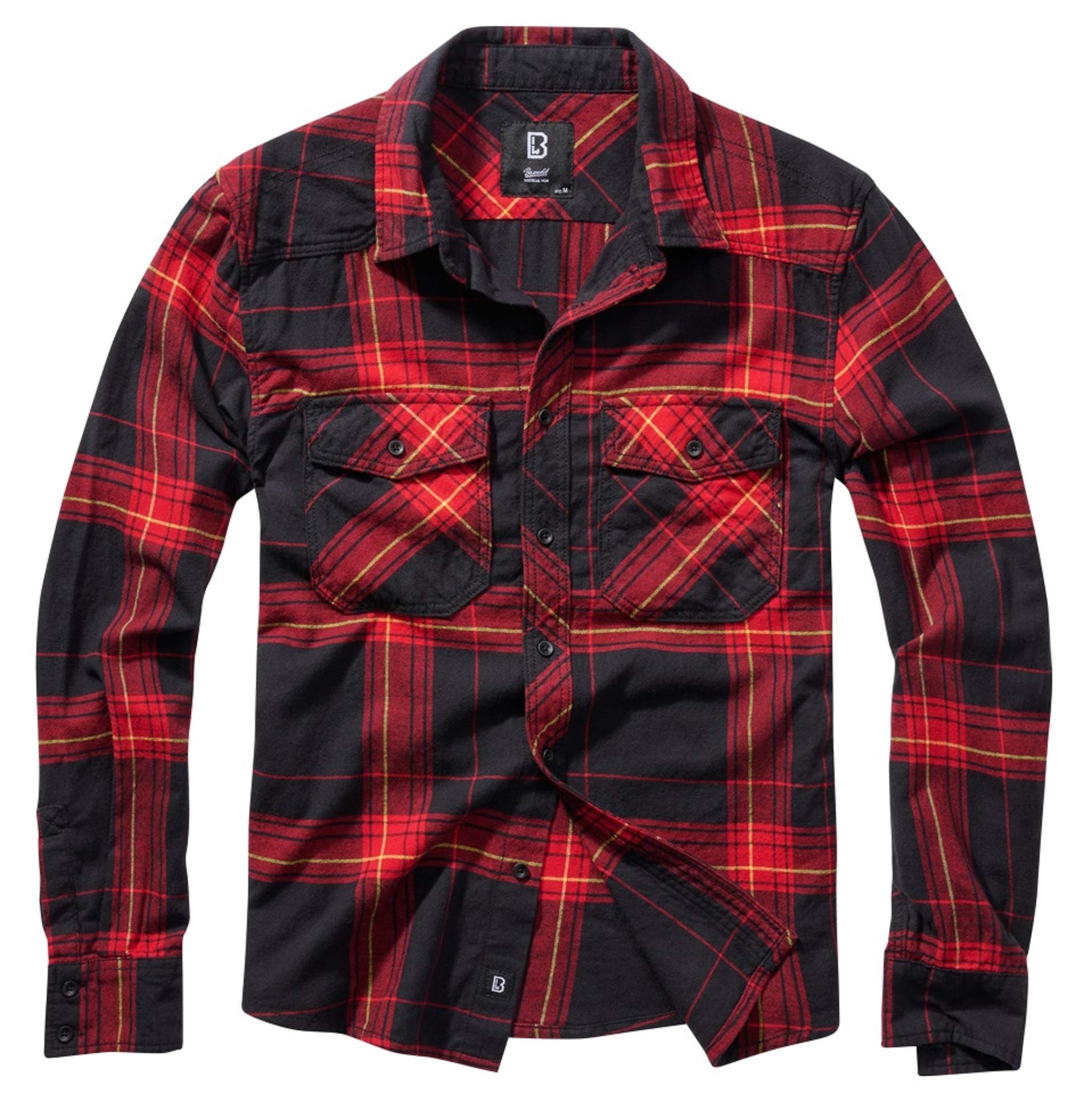 Brandit Individual Wear Men's Flannel Check Shirt Long Sleeve Classic