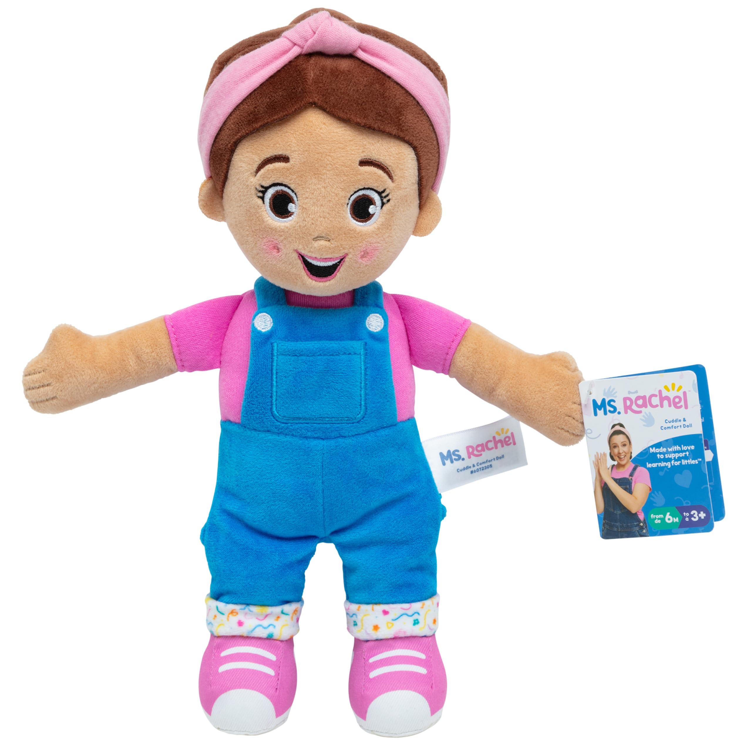 Ms. Rachel Cuddle & Comfort Doll, 11-Inch Soft Plush First Baby Doll | Super-Sof