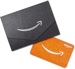 Amazon.ca Gift Card for Any Amount in a Black and Silver Mini Envelope