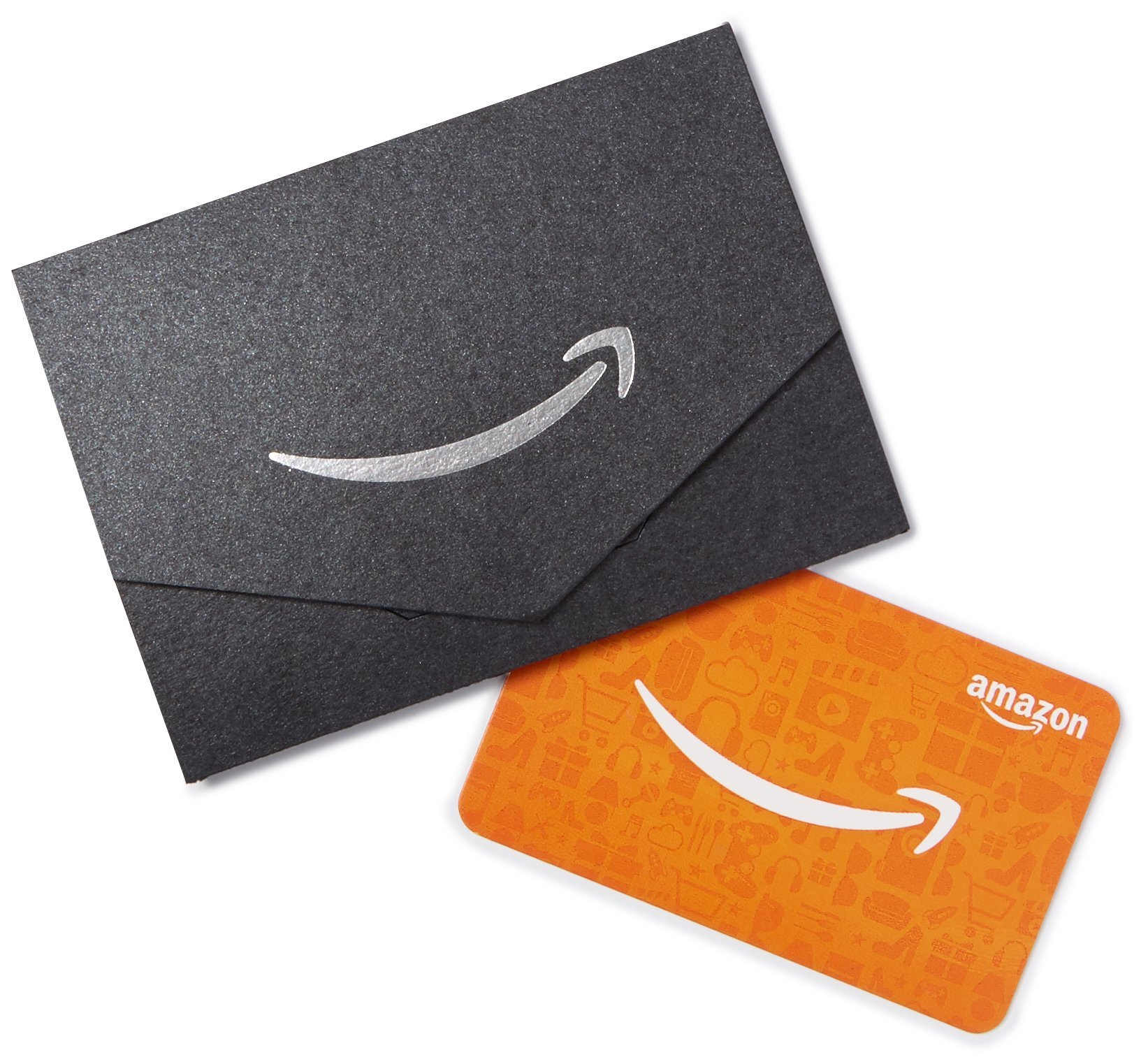 Amazon.ca Gift Card for Any Amount in a Black and Silver Mini Envelope