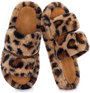 RockDove Women's Pluffie Open Toe Slippers House Shoes