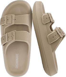 CUSHIONAIRE Women's Fame Cloud Recovery Slide with +Comfort