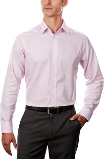 Calvin Klein Men's Dress Shirts Non Iron Stretch Regular Fit Check