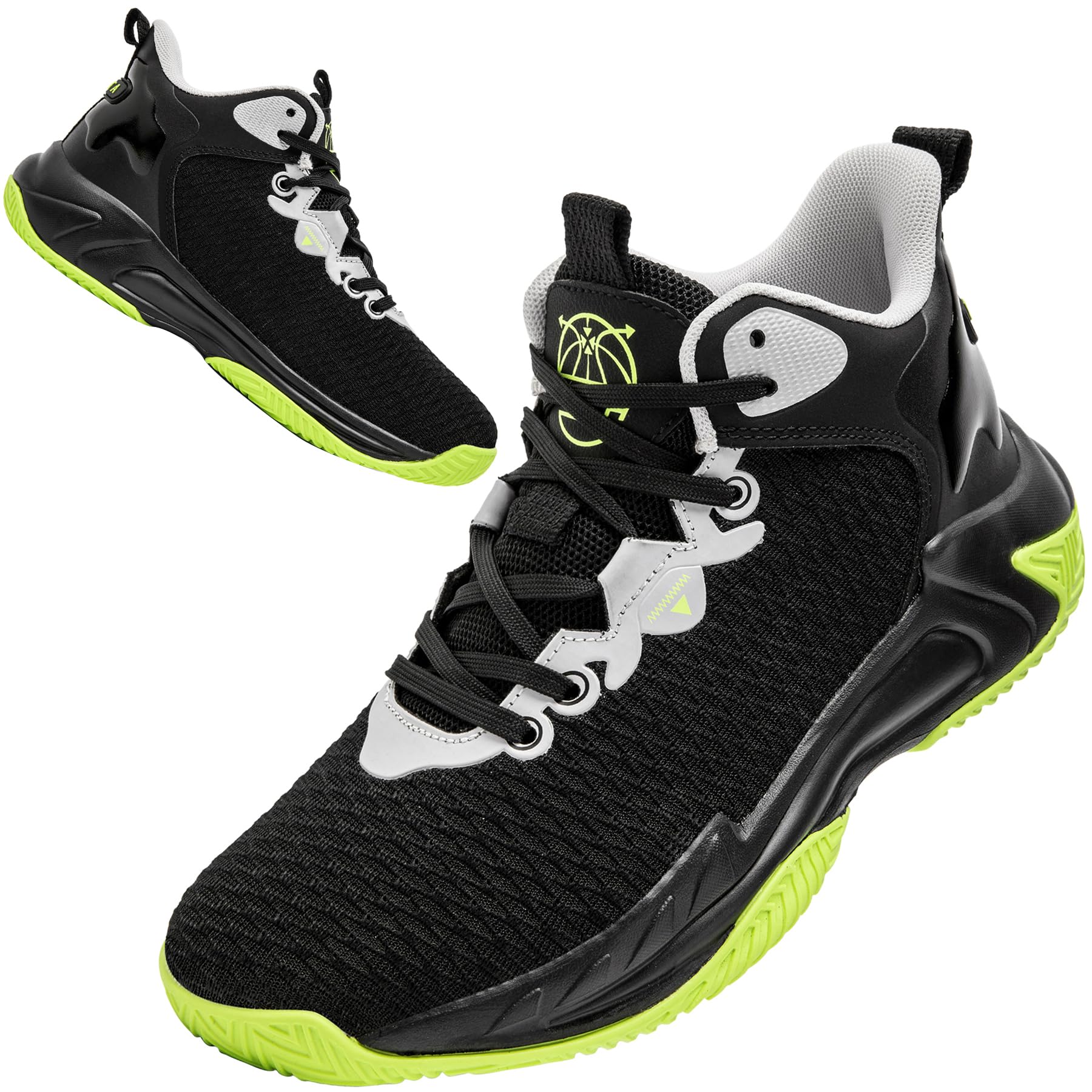 Basketball Shoes for Men High Upper Sneakers Breathable Sports Shoes Anti Slip