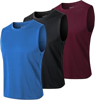 MEETYOO Debardeur Homme Maillot Sport Respirant pour Running Jogging Gym