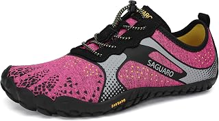 SAGUARO Unisex Minimalist Fitness Jogging Shoes Multisports Gym Trail Hiking Indoor & Outdoor