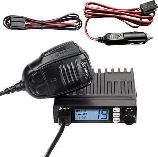 Cobra 19 MINI AM/FM Recreational CB Radio, Dual-Mode AM/FM, 40 Channels | Travel Essentials, Time Out Timer, VOX, Auto Squelch, Auto Power, Instant Channel 9/19, 4-Watt Output, Easy to Operate, Black