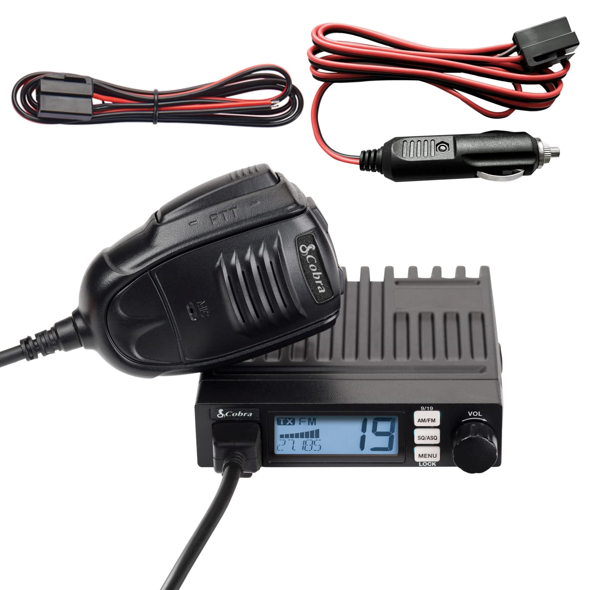 Cobra 19 MINI AM/FM Recreational CB Radio, Dual-Mode AM/FM, 40 Channels | Travel