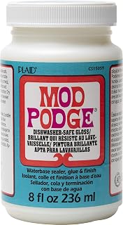 Mod Podge Dishwasher Safe Waterbased Sealer, Glue and Finish (8-Ounce), CS15059 Gloss, 8 Ounce