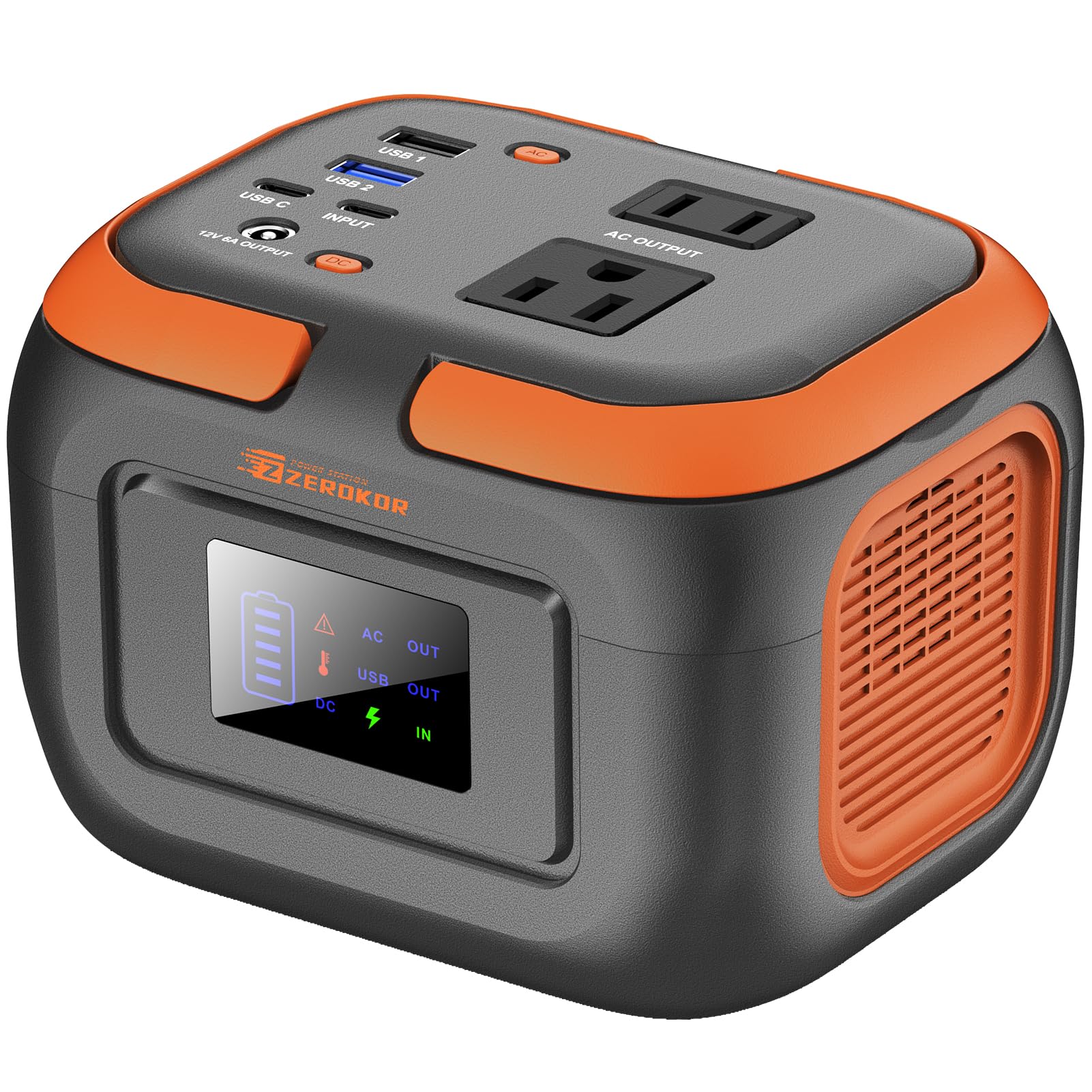 Portable Power Station 120W, 110V Power Bank with DC AC Outlet | DC 12V, 97.6Wh 