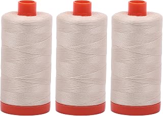 3-PACK - Aurifil Light Beige - A1050-2310 - Mako Cotton Thread Solid 50WT 1422Yds each3