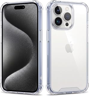 SIZUKA WILL iPhone 15 Pro Case Cover for iPhone 15 Pro Eyefande 3 Clear Case 1 Pack