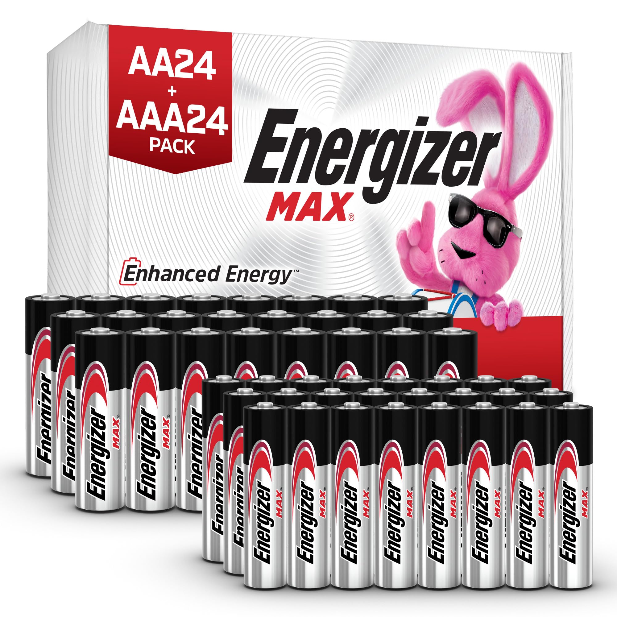 Energizer AA and AAA Batteries, 48 Count, Combo Pack Contains 24 Max Double A an
