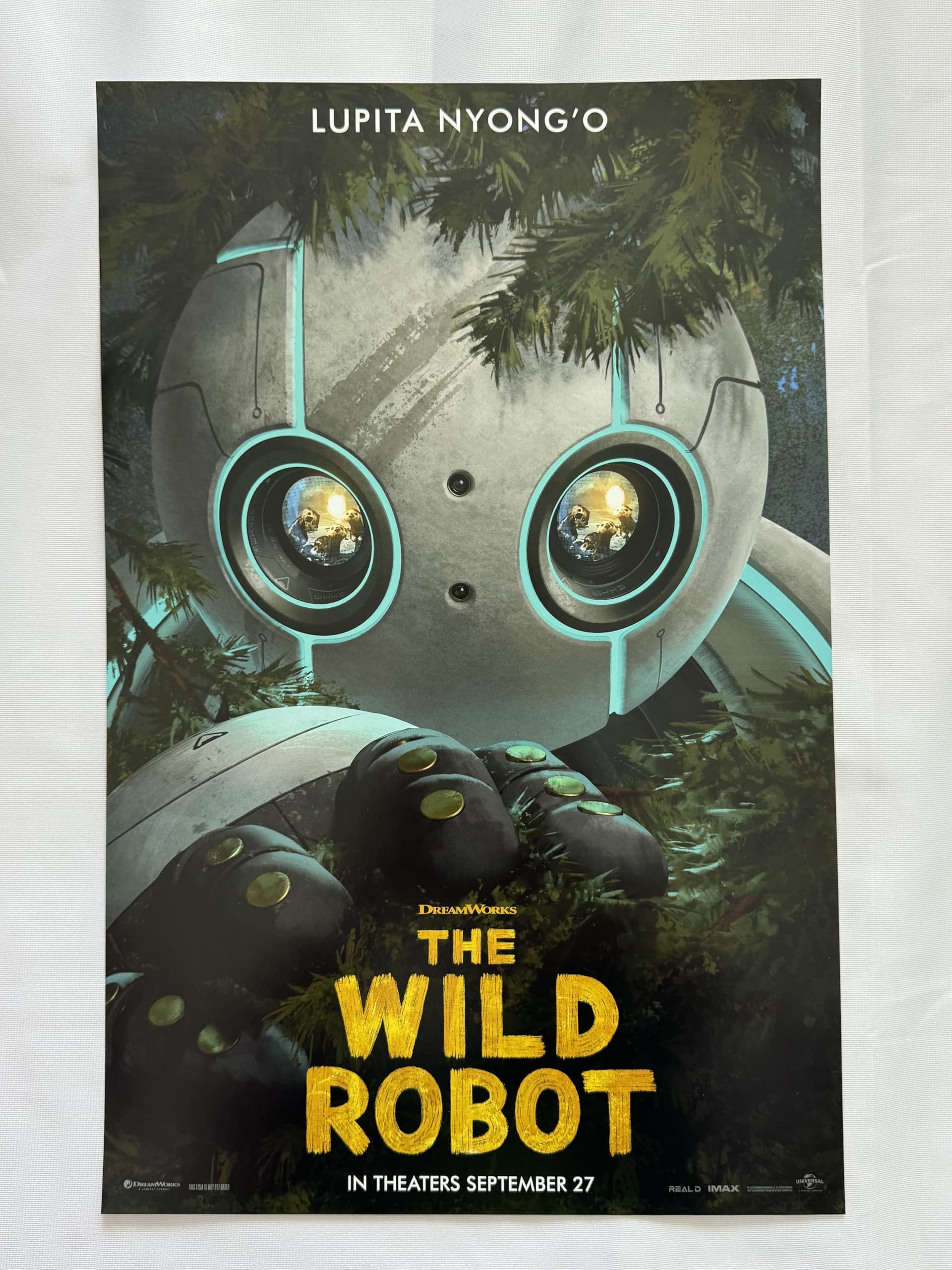 THE WILD ROBOT 11"x17" Original Movie Poster SDCC 2024 Chris Sanders Lupita Nyon