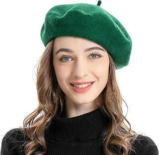 ZLYC French Style Classic Wool Beret Hat for Women